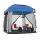E-Z UP Camping Cube 6.4, converts 10' straight leg canopy into camping tent, royal blue (canopy/shelter NOT included