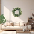 thumbnail image 4 of 20” Artificial Eucalyptus Wreath, Full & Lifelike Greenery Wreath with Frosted Tips, Christmas Door Decoration, All-Season Farmhouse Wedding Wall & Outdoor Decor, 4 of 6
