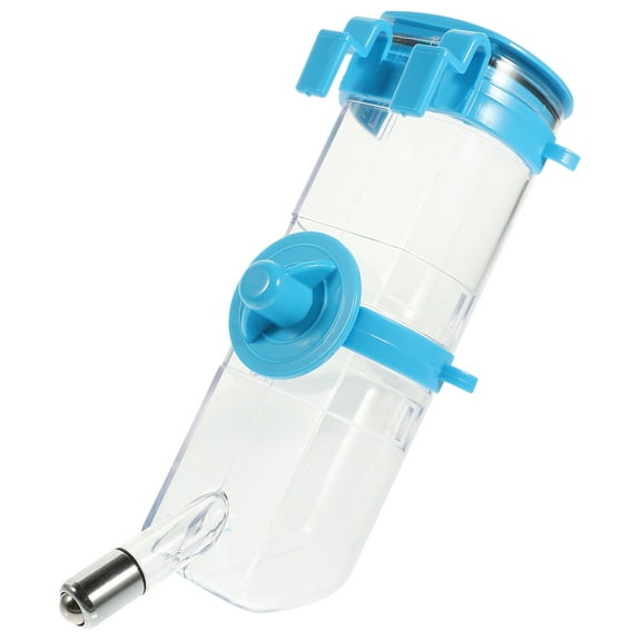 HEMOTON Blue Resin Pet Water Bottle for Small Dog Cat Use with Fixed Hook Design 0.6L