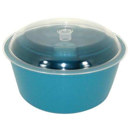 RAYTECH Vibratory Tumbler Bowl and Lid, 8In Dia