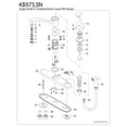 thumbnail image 3 of Kingston KB573 Chatham One-Handle 3-Hole 8" Centerset Kitchen Faucet with Side Sprayer in Polished Chrome, 3 of 4