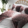 thumbnail image 4 of Ambesonne Forest Fitted & Top Sheet Set with Shams, Nature Exotic, Pale Pink Pale Grey, 4 of 7