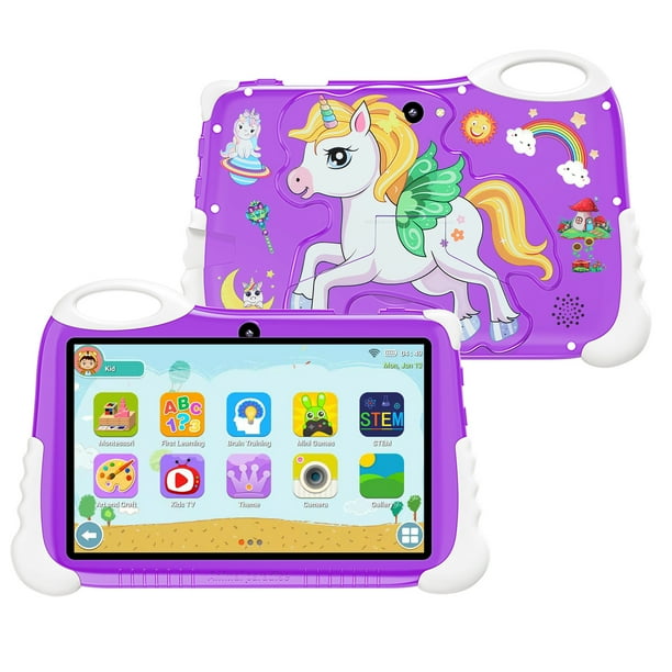 Tableta de unicornio para niños de 10,1 pulgadas 12+512 GB - Morado