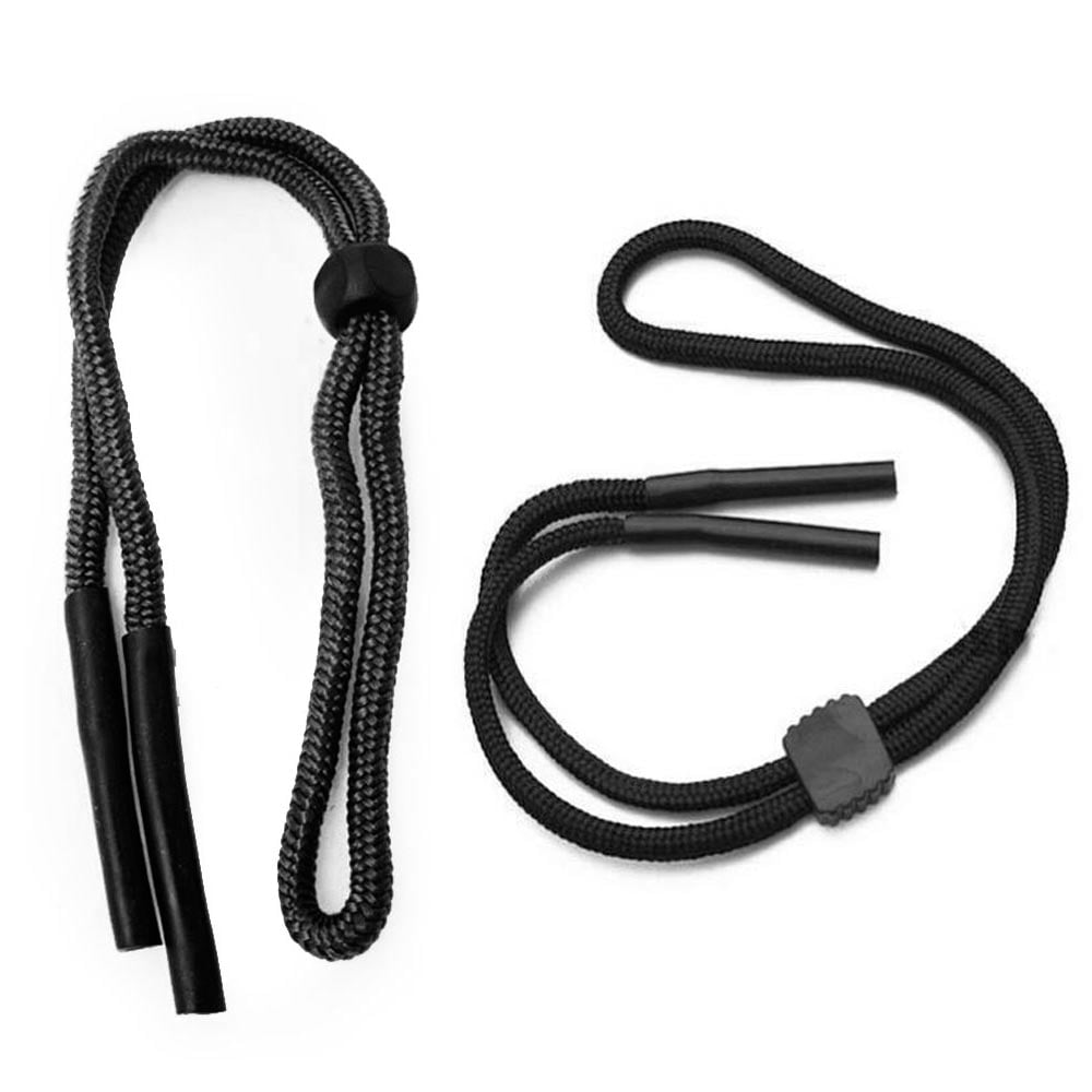 Buluri Sunglass Holder Strap Sports Eyewear Retainer Adjustable 2 Pack Black Unisex Anti-slip Eyeglass Cord Holder 