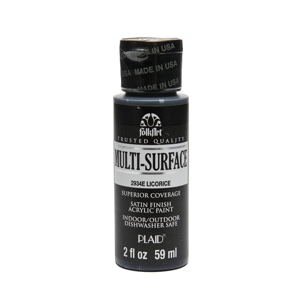 FolkArt MultiSurface Satin Acrylic Paints, 2 Fl. Oz.