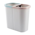 thumbnail image 1 of Papelera de clasificación con separación de residuos secos y húmedos, cubo doble para el hogar, papelera para la sala de estar y la cocina, cesto para basura, 1 of 5