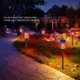 thumbnail image 1 of Luces De Llama 12LED Solar llama antorcha luces parpadeantes jardín césped camino decoración (2 uds), 1 of 6