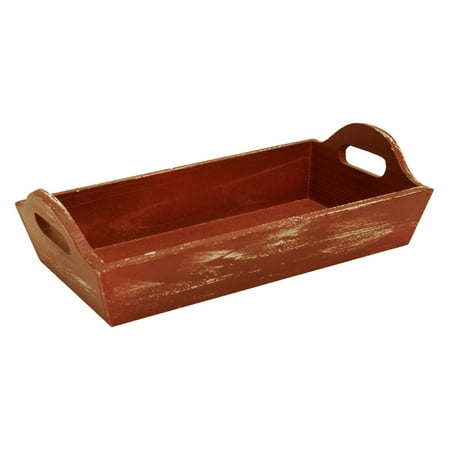 Wald Import Weathered Red Wood Serving Tray