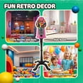 thumbnail image 6 of 15” Gumball Machine with Stand and Coin Bank - Bubble Gum Machine Candy Dispenser with Glass Globe and Metal Base - Vintage Style Gum Ball Vending Dispenser by Great Northern Popcorn (Pink), 6 of 12