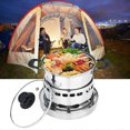 thumbnail image 2 of Cooker For Indoors, Stainless Steel Spirit Cooker, Portable Cooker, Easy To Carry, No Power Requirement, Suitable For Indoor And Camping, 2 of 5