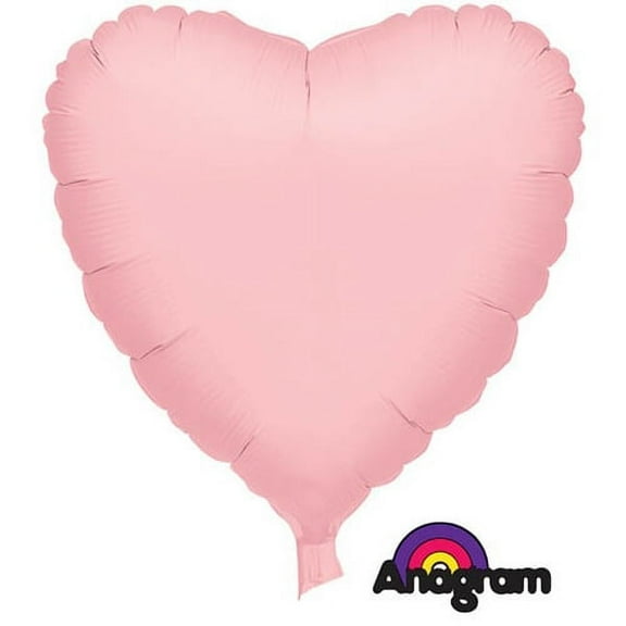 Pink Heart Shaped Foil Mylar Balloon (1ct)