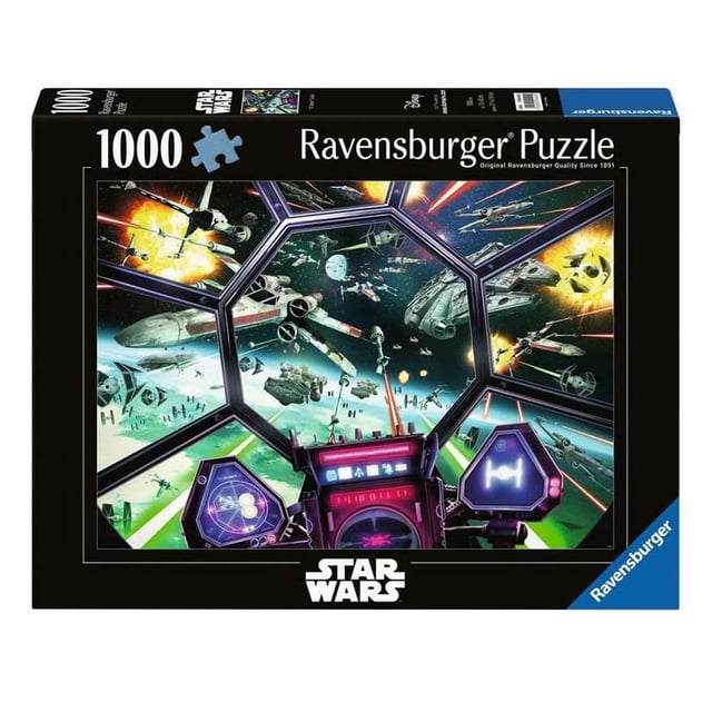 Rompecabezas Ravensburger Star Wars TIE Fighter 1000 piezas