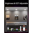 thumbnail image 3 of Lumary Smart Can Lights 4 Inch LED, WiFi Recessed Lights 9W 810LM Color Changing Recessed Lighting, Metal Baffle TrimDownlights, 3 of 4