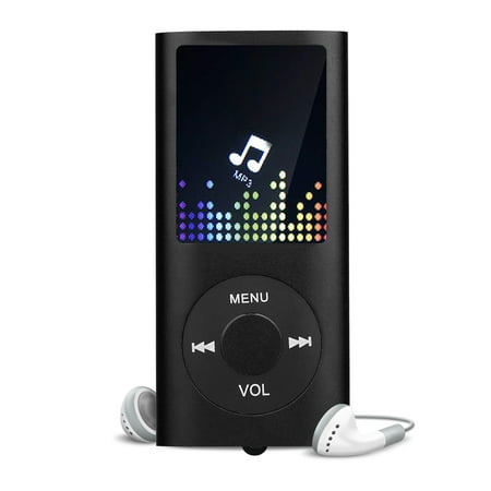 MP3 Player Touch Buttons with 2.4 inch Screen, 16GB Portable Lossless Digital Audio Player with FM Radio, Voice Recorder, Support up to 128GB,