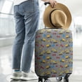 thumbnail image 2 of Cartoon Construction Vehicles Cars Gray Pattern Luggage Cover Fashion Suitcase Cover Baggage Covers Fit 25-28 Inch Luggage (Go Travel), 2 of 5