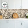 thumbnail image 3 of SMART TILES Peel and Stick Backsplash tiles - 4 Sheets of 10in x 9in - 3D Adhesive Peel and Stick Tile Backsplash for Kitchen, Bathroom, Wall Tiles, 3 of 6