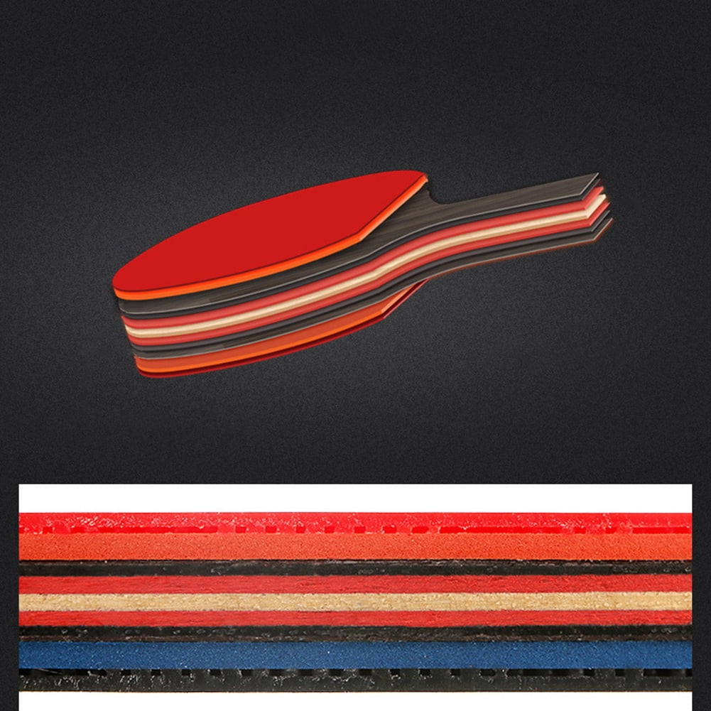 BAMILL 6 Star Spin Control Table Tennis Racket 7 Ply wood Ping Pong Bat Long handl