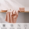 thumbnail image 2 of Jessy Home 12 Pack Dark Orange Hand Towel Set 16"x31" Soft Highly Absorbent Quick Dry Bathroom Towels 600 GSM Microfiber Plush Towels, 2 of 9