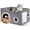 Medium Grey, variant on Cat House for Indoor Cats - Large Cat Bed Cave with Fluffy Ball and Scratch Pad, Foldable Cat Houses & Condos, Cat Cubes, Cat Hideaway, Covered Cat Bed for Multi Small Pet Large Kitty