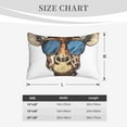 thumbnail image 4 of Sikiie American Giraffe Style Print Plush Pillow Cover, Wrinkle-proof and Stain-resistant Pillow Protector without Pillow Core, Home Decoration-14"x20", 4 of 6