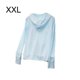 thumbnail image 3 of Minnieouse Abrigo Ropa de protección solar Sudadera con capucha Chaqueta de protección solar Color sólido Resistente a los rayos Prendas para la parte del cuerpo Azul XXL, 3 of 6