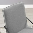 thumbnail image 4 of Side Dining Chair, Fabric, Metal Steel, Black Grey Gray, Modern Contemporary Urban Design, Kitchen Room Cafe Bistro Restaurant Hospitality, 4 of 9