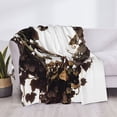 thumbnail image 3 of Uemuo Skeleton Dance with Mushrooms Printed Throw Blanket for Couch, Fluffy Fuzzy Blankets for Bed, Sofa, Cozy Flannel Faux Fur Blanket-80"x60", 3 of 6