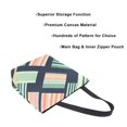 thumbnail image 3 of FORMRS Womens Canvas Tote Bag with Zipper Inner Pocket Shoulder Handbag, Isometric Pink, 3 of 7
