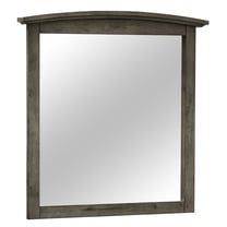Gray Wall Mirror - Modern Vanity Mirror for Bedroom, Bathroom, Living Room Decor