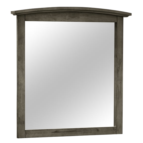 Gray Wall Mirror - Modern Vanity Mirror for Bedroom, Bathroom, Living Room Decor