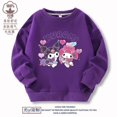 thumbnail image 1 of Sanrios HelloKitty suéter para niños Kawaii Anime MyMelody Kuromi algodón cuello redondo Top primavera y otoño ropa para niños, 1 of 4