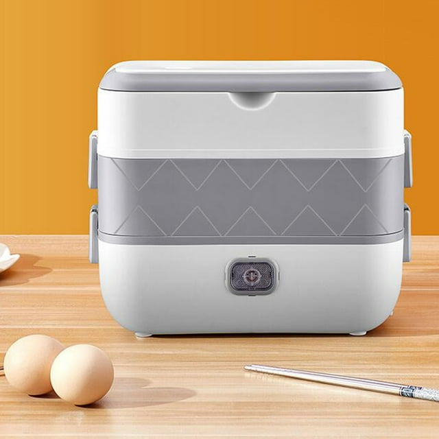 Yatlte Electric Lunch Box for Adults, Heated Lunch Box 110V Stainless Steel Heated Lunchbox For Adults, Portable 80W Food Warmer for Car and Home