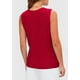 thumbnail image 2 of Chaleco tipo suéter PRETTYGARDEN para mujer, verano 2025, rojo, talla M, 2 of 9
