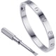 thumbnail image 1 of Love Series Pulsera Brazalete Diseño de tornillo Bisagra Joyería de acero inoxidable, 1 of 7