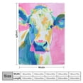 thumbnail image 4 of Orinice Cow Theme Warm Lightweight Blanket Soft Fleece Blankets for All Seasons - Perfect Cow Gifts for Living Rooms, Sofa Decor - Multiple Sizes Available 40x50in, 4 of 6
