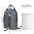 thumbnail image 2 of KAUKKO Drawstring Sports Backpack Gym Yoga Bag Shoulder Rucksack for Men and Women, 2 of 5