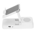 thumbnail image 4 of Soporte para teléfono móvil Altavoz Bluetooth Soporte para teléfono con Altavoz Bluetooth portátil Plegable de Alta PotenciaBlanco, 4 of 9