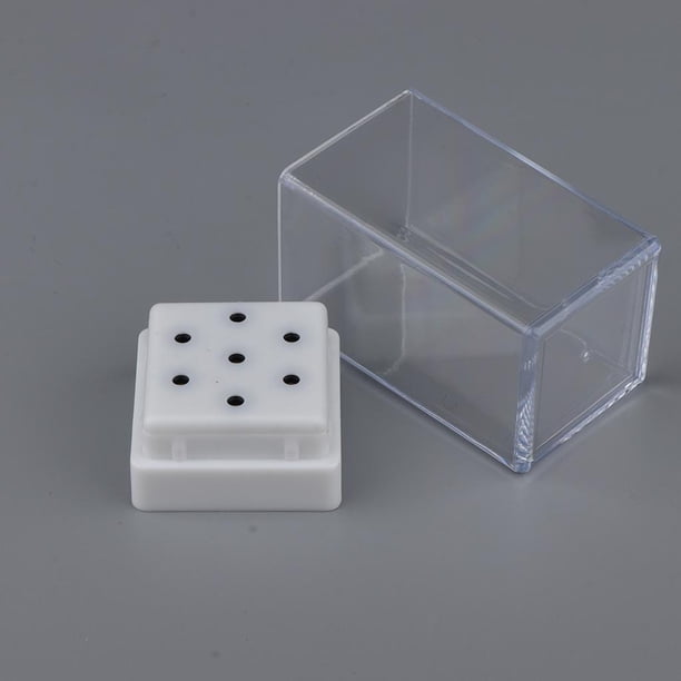 Caja de brocas para uñas Colcomx organizador de exhibición Portabrocas de uñas