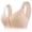 Beige, variant on No Underwire Lace Bras for Women Sponge Cup Front Closure Bras for Seniors Plus Size Full Coverage Bras No Wire Bras