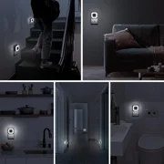 BN-LINK Night Light with Smart Sensor, Auto-On/Off, Dusk to Dawn Night Lights Plug into Wall 6-Pack, LED Night Lamp for Bedroom, Bathroom, Hallway, White