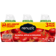 Renuzit Adjustable Solid Gel Air Freshener Cones, Apple & Cinnamon, Nonstop Freshness, 7 Ounces, 3 Cones