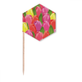 thumbnail image 1 of Cure-Dents Tulipe Fleur Aquarelle Drapeaux Pics à Cupcakes Fête Célébration, 1 of 3