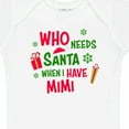 thumbnail image 4 of Inktastic Who Needs Santa when I Have MiMi Boys or Girls Baby Bodysuit, 4 of 5