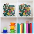 thumbnail image 6 of Ryvnso Summer Flower Storage Basket Large Bin Foldable Boxes Toys Organizer 14.2x10.2x8.3in 2 PCs, 6 of 8
