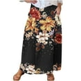 thumbnail image 2 of WXLWZYWL Boho Maxi Skirts for Women Plus Size Trendy Fall 2024 Long Beach Skirts High Waisted Floral Renaissance Skirt with Pockets, 2 of 5