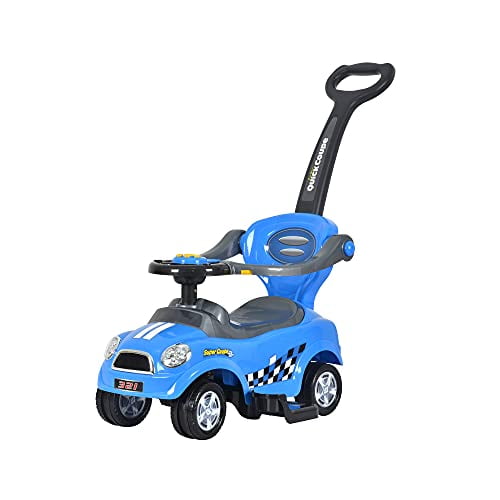 Freddo Toys Easy Wheel Ride on Car & Push Car (Blue)
