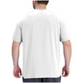 thumbnail image 4 of FRSASU Men's V Neck Cotton T Shirts Regular Big and Tall Short Sleeve Tee Summer Clothing White, 4 of 7