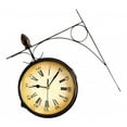 thumbnail image 4 of Reloj De Estación De Pared Para Jardín De Silencio Vintage De dos cara Negro, 4 of 6