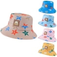 thumbnail image 4 of ZACPNCV Baby Bucket hat UPF 50 and Wide Toddler Sun hat Beach for Boys Light Blue Free Size, 4 of 4