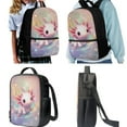 thumbnail image 2 of Yuyamidu Cute Axolotl Basketball Backpack with Lunch Box Kids Boys Bookbag and Lunch Bag Set of 4 Primary School School Bag 5th Grade Bookbags for Girls and Lunchbox Pencil Case Water Bottle Bag, 2 of 7